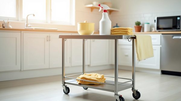 Chariot de ménage adapté pour restauration avec best hygiène